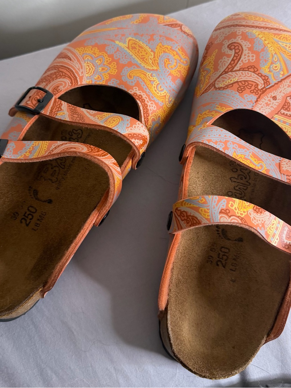 Vintage Birki’s Dorian Paisley Clogs size 39 - Picture 12 of 12